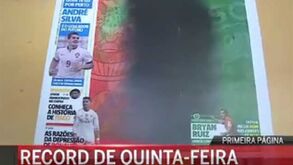 História a envolver Benfica e Sporting na capa de Record