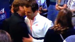 Federer abraçou Bradley Cooper... sem Irina
