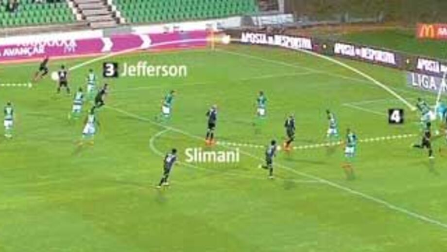 O golo de Slimani frente ao Rio Ave