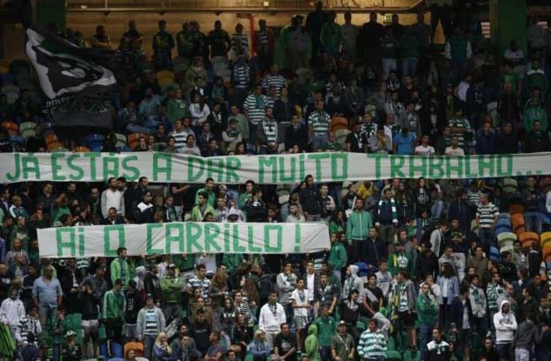 A mensagem que Carrillo também leu em Alvalade