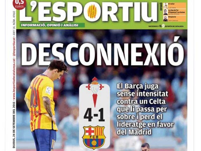 Derrota do Barcelona foi tema forte na imprensa mundial