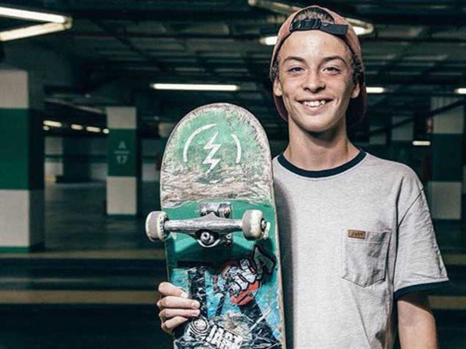 Gustavo Ribeiro é craque no skate