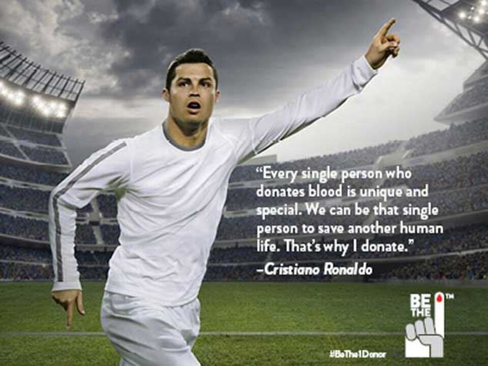 Ronaldo apela à doação de sangue
