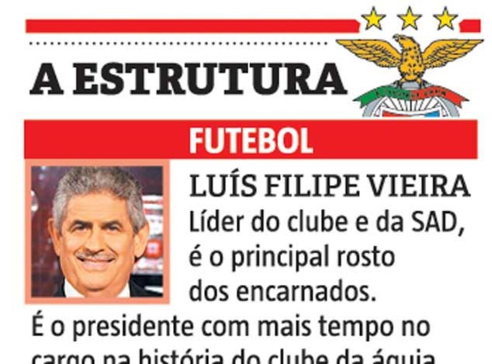 A estrutura do Benfica