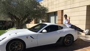 Ronaldo exibe um Ferrari 599 GTO 