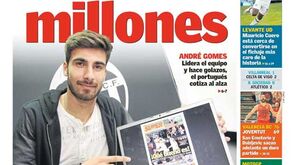 Imprensa valenciana rendida a André Gomes
