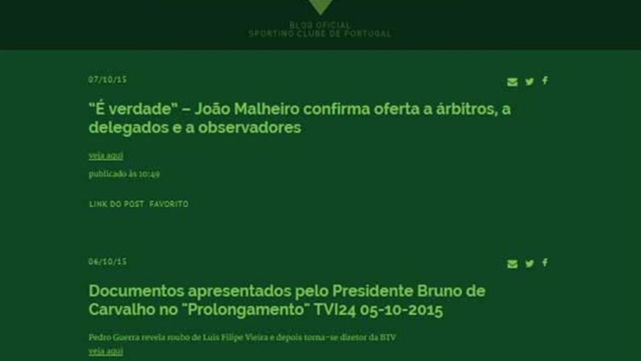 Leões criam blog oficial e revelam documentos