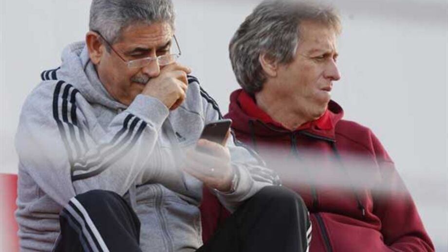 Jorge Jesus e Luís Filipe Vieira juntos ao almoço