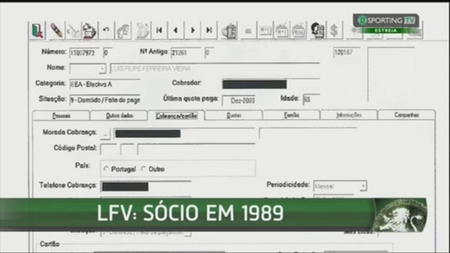 Bruno de Carvalho mostra a ficha de sócio de... Luís Filipe Vieira