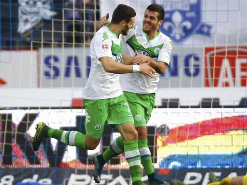 Vieirinha marca na goleada do Wolfsburgo