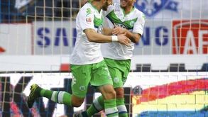 Vieirinha marca na goleada do Wolfsburgo