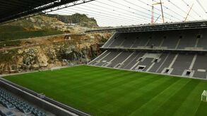 Vista geral da Pedreira, estádio do Sp. Braga