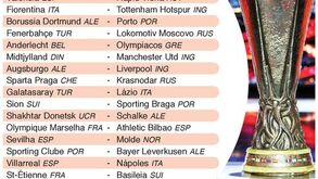 Liga Europa: Todos os jogos dos 16 avos-de-final