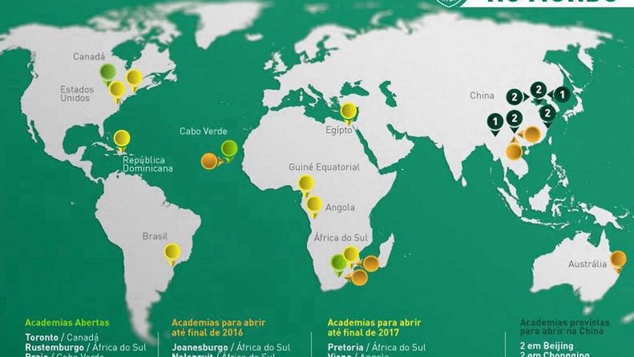 Onde já estão as Academias Sporting e onde vão abrir
