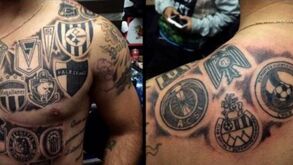 Leo Monje tatuou 16 emblemas