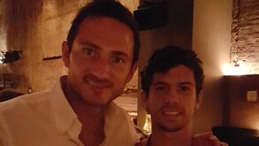 André Martins em Nova Iorque ao lado de... Frank Lampard