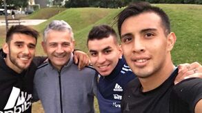 Salvio mantém forma ao lado de Ángel Correa