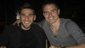 Salvio reencontrou Saviola em Buenos Aires