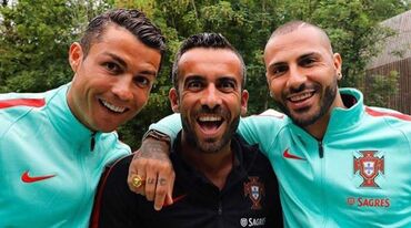 O jantar de Ronaldo e Quaresma (com um 'intruso'...)