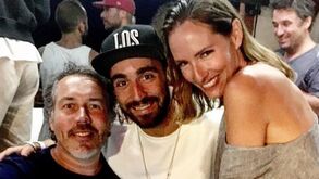 Ricardinho encontrou-se com Fernanda Serrano na noite