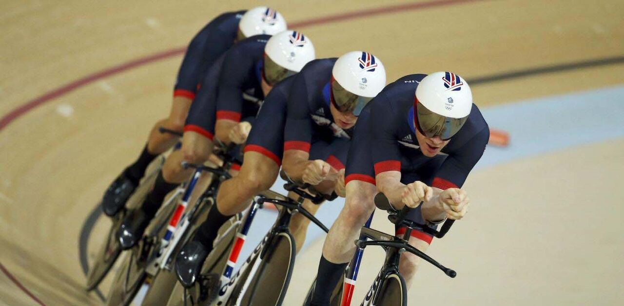 Ed Clancy, Seven Burke, Owain Doull, Bradley Wiggins, Ciclismo de Pista, Reino Unido, Jogos Olímpicos