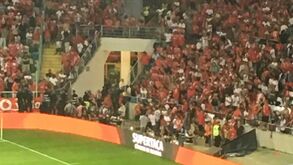 Confrontos entre bracarenses e benfiquistas nas bancadas