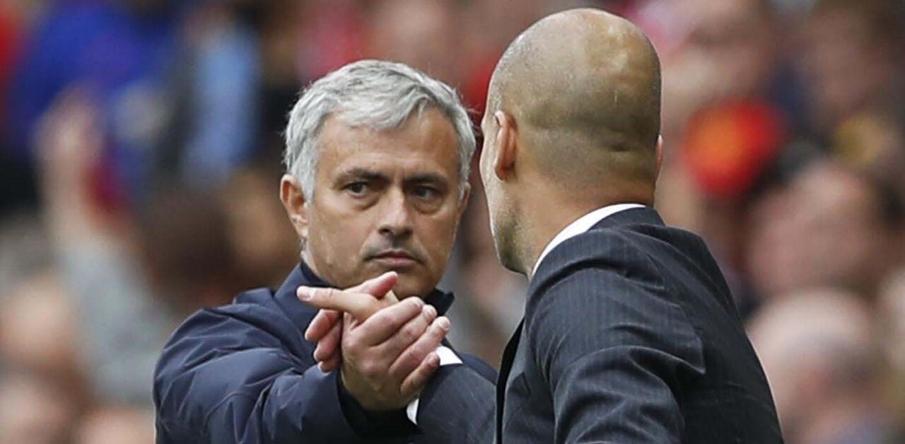 José Mourinho, Pep Guardiola, Manchester City, Manchester United