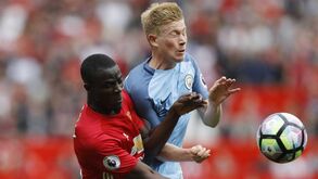 As melhores imagens do dérbi de Manchester