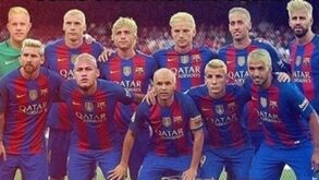Nem o louro platinado escapou nos memes do Barcelona-Alavés