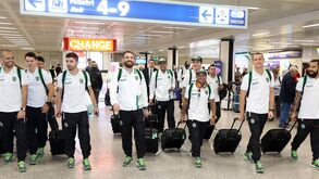 Futsal: Chegada do Sporting a Itália