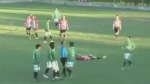 Imagens chocantes: matou árbitro com um soco e depois fugiu