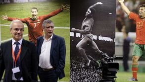 Assim foi a visita de Fernando Santos à redação de Record