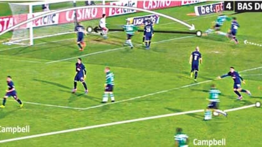 Sporting salvo pelo 'gongo' tocado pelo holandês