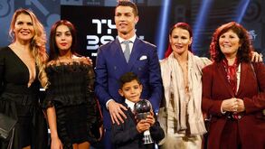 Ronaldo fez a festa em família