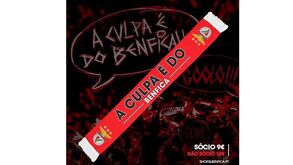 Águias lançam cachecóis com... 'A culpa é do Benfica'