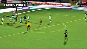 E quando chegou o minuto 87... Ponck fez isto!