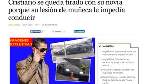 Ronaldo forçado a abandonar o seu Lamborghini
