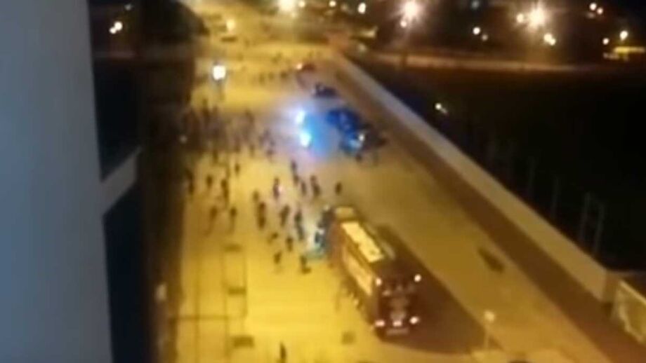 Após a derrota com o V. Setúbal, a equipa do Benfica foi recebida com protestos, na chegada ao centro de estágio do Seixa