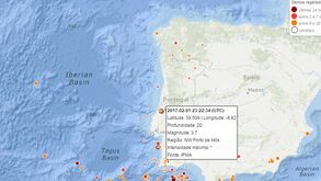 Sismo de magnitude 3,7 registado em Porto de Mós