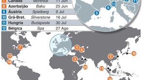 Contagem decrescente para a nova época de F1: conheça o calendário completo