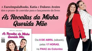 Dolores e Kátia Aveiro lançam livro de receitas
