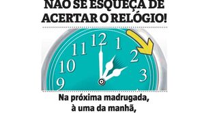 Na próxima madrugada não se esqueça de adiantar a hora!