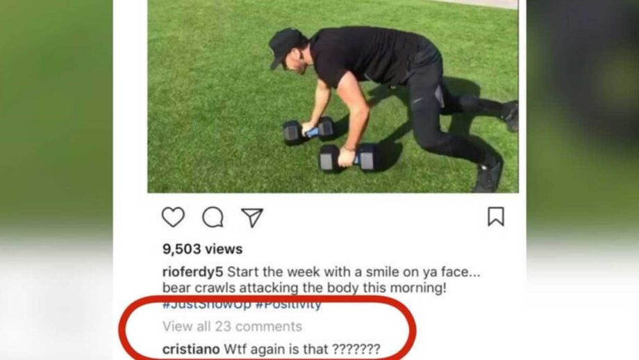 Ronaldo e Rio Ferdinand têm uma boa relação que já perdura desde os tempos em que CR7 atuava no Man. United