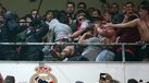 Polícia de Madrid também não poupou os adeptos do Bayern