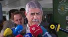 Este lance exemplifica bem as dificuldades que a chuva colocou a FC Porto e Santa Clara