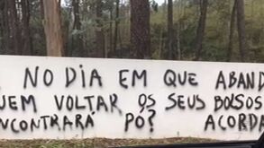 Foi isto que escreveram no muro da casa de Pinto da Costa