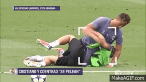 Coentrão sofreu... numa luta com Ronaldo em pleno relvado