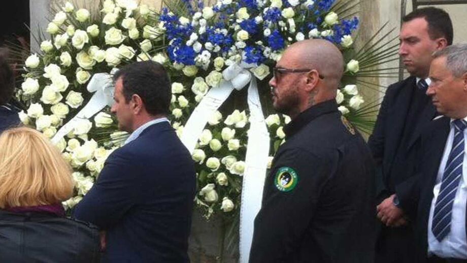 Mustafá também foi ao funeral de Marco Ficini