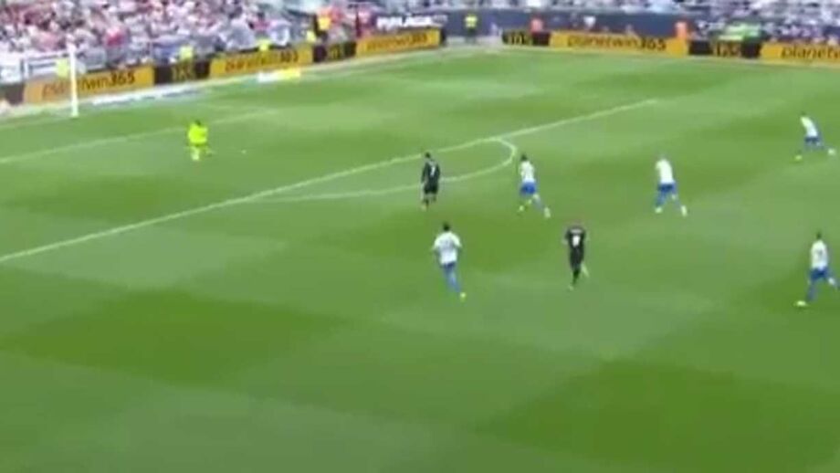 Na decisão da Liga espanhola, e com o Real Madrid a precisar apenas de empatar no terreno do Málaga, Cristiano Ronaldo abriu o marcador... aos 2 minutos