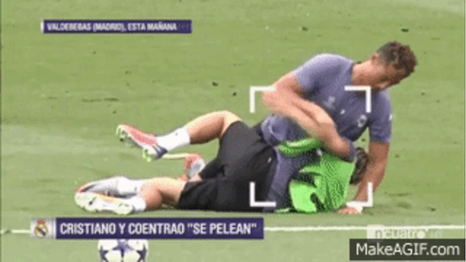 "Luta livre" nos treinos do Real Madrid 